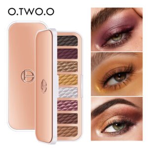 O.TWO.O 8 Colors Luxury Gold Eyeshadow Palette with Rich Color