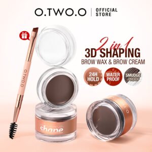 O.TWO.O 2 IN 1 Eyebrow Wax Brow Cream Eyebrow Enhancer